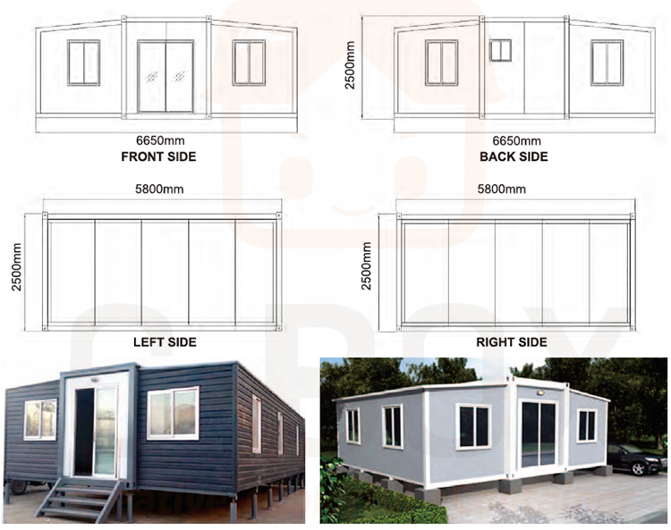 Expandable Container Housing design