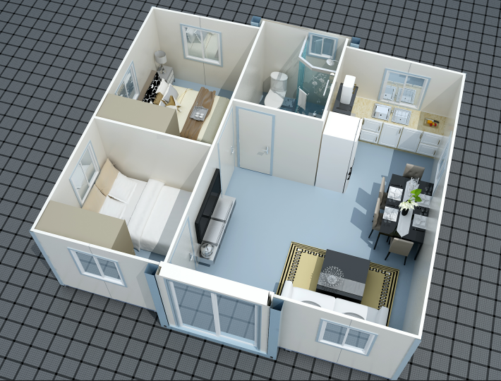 expandable container houses