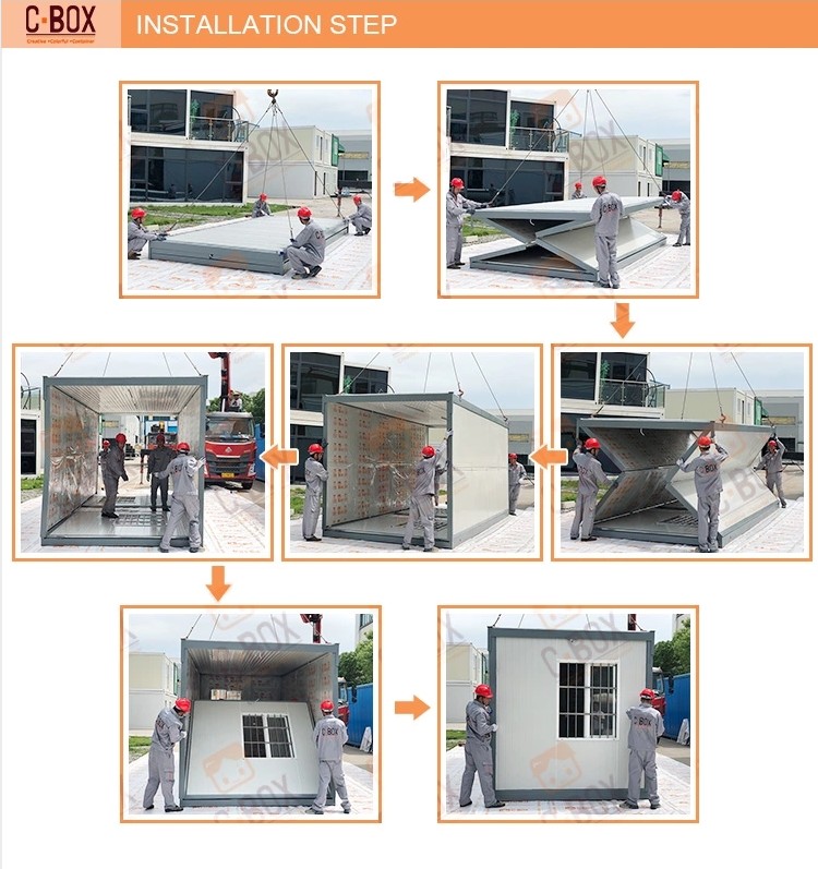 Installation of Foldable Container House