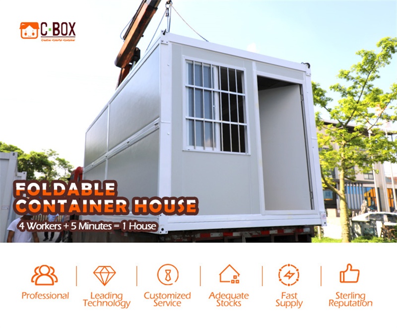 install folding container house