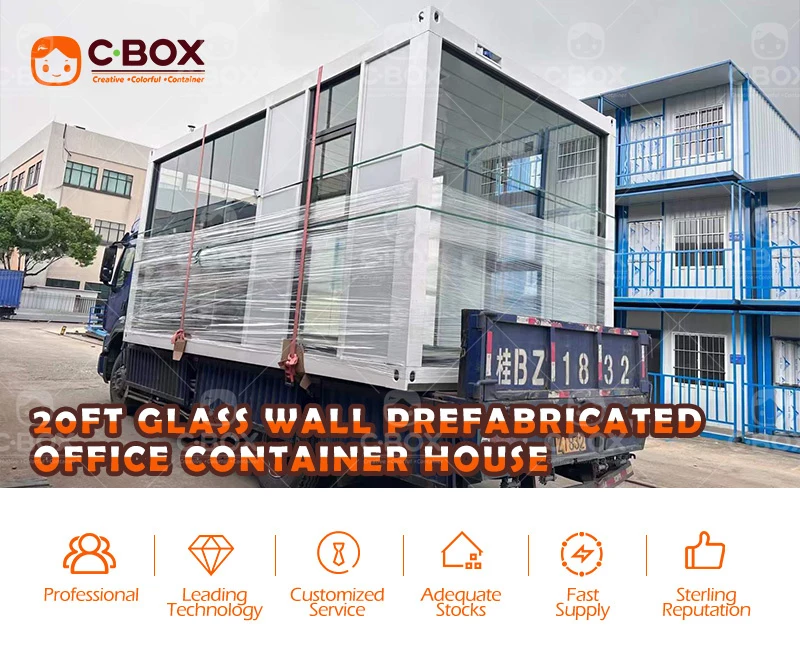 glass wall container house
