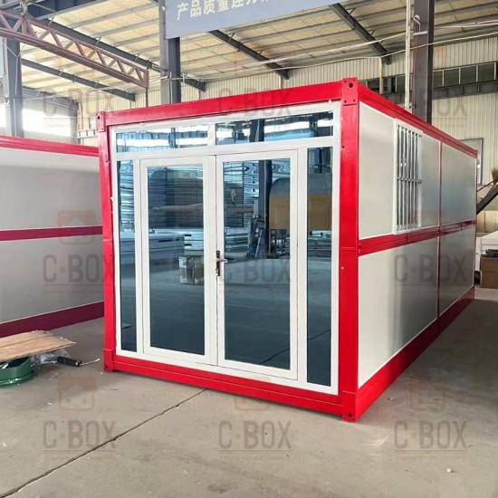 red foldable container house