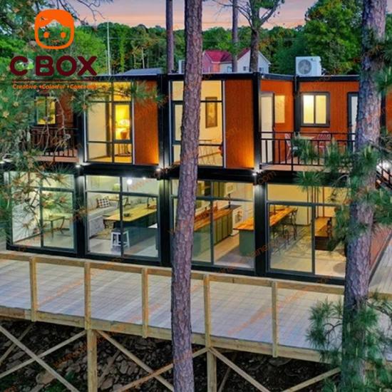 prefab two story flat pack home