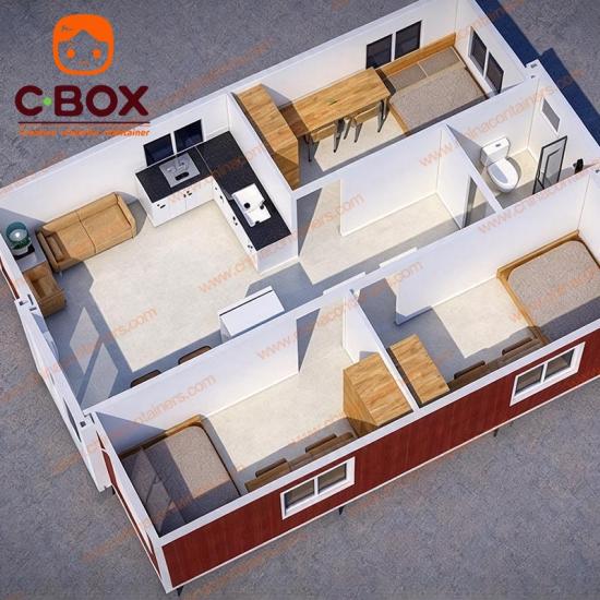 double wing expandable container house