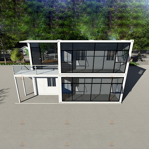 Creative container office with flat pack container house