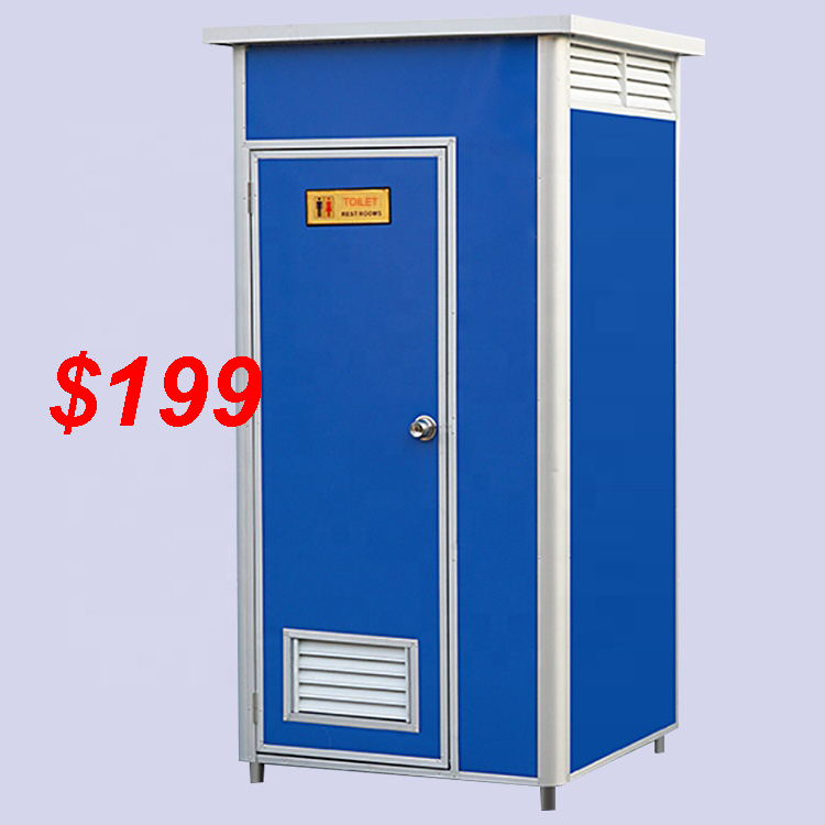 Steel portable toilet cheap price mobile restroom